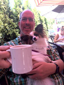 Monet, a friendly Papillon at It's Nutts in New Jersey.
