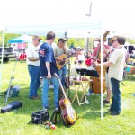 Fiddling at the Wrightstown Farmers’ Market, May 1, 2010; photo by L. Goldman