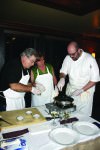 Chef Eben Copple conducting a cooking class; photo courtesy the Yardley Inn