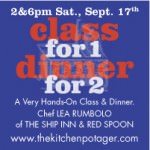 Class for 1 Dinner for 2_Sept 17