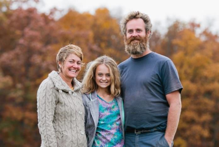 Tricia, Tom & Dakota; photo courtesy of Blooming Glen Farm