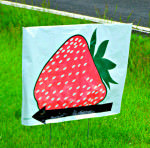 strawberry sign