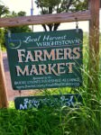 Wrightstown Farmers Market sign