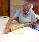 CB Senior Center_rolling the dough