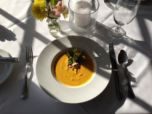 Butternut Squash Soup at the Golden Pheasant Inn