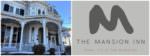 mansion inn logo and building collage