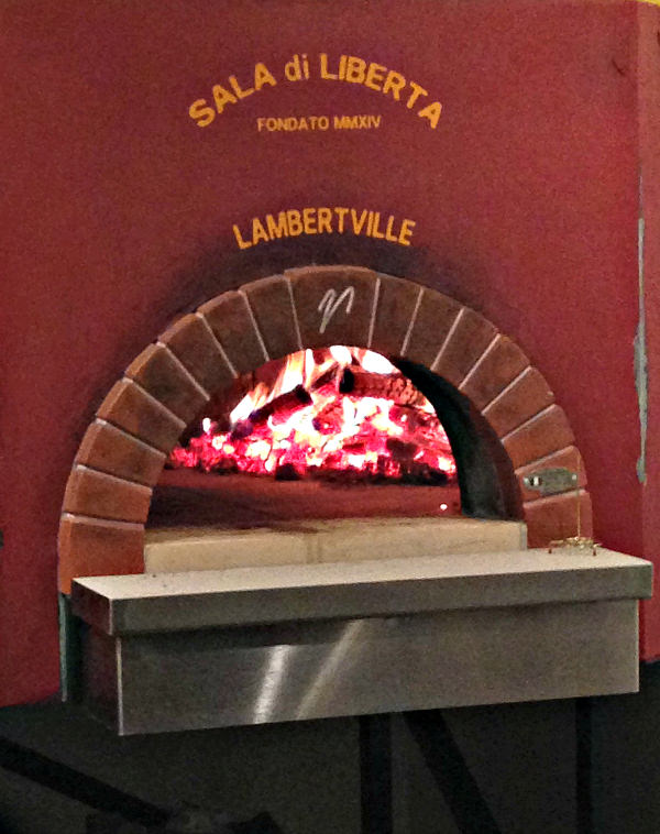LIberty Hall pizza oven; photo L. Goldman