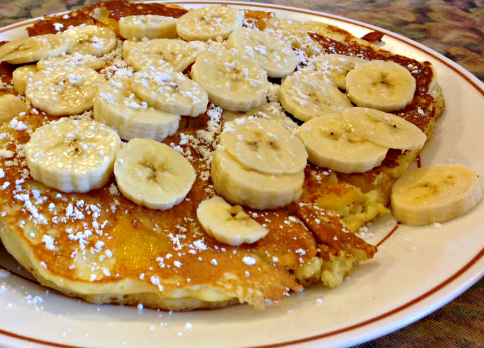 Pancakes with banana_Pat's Colonial Kitchen