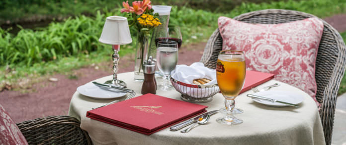 Golden Pheasant Inn patio Golden Pheasant Inn patio