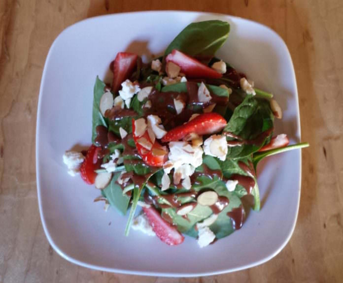 Strawberry salad at Hearth