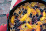 Berry Peach Cobbler