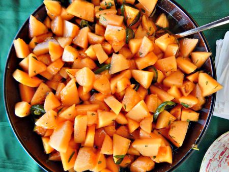 Recipes for the Season: Spicy-Sweet Grilled Cantaloupe Salad