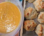curried butternut squash soup and biscuits_Baringer_450x371
