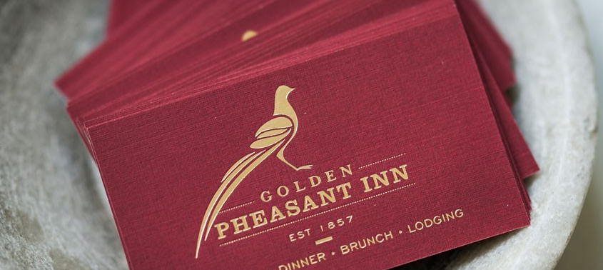 Menus, Golden Pheasant Inn