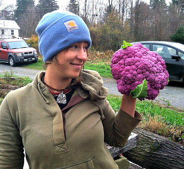 Malaika Spencer_Roots to River Farm_purple cauliflower