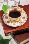 tea cup with book