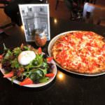 Burrata & Berry Salad along with Tomato Pie_photo courtesy DeLorenzo’s Tomato Pies