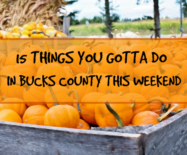 15 things you gotta do in Bucks this weekend (Oct 12-15)