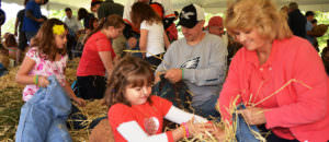 Scarecrow making at Peddler's