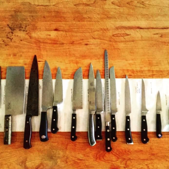 Knives_photo credit The Farm Cooking School Knives_photo credit The Farm Cooking School