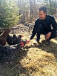 Chris with chickens_Locktown Farm_IMG_0604_sRGB