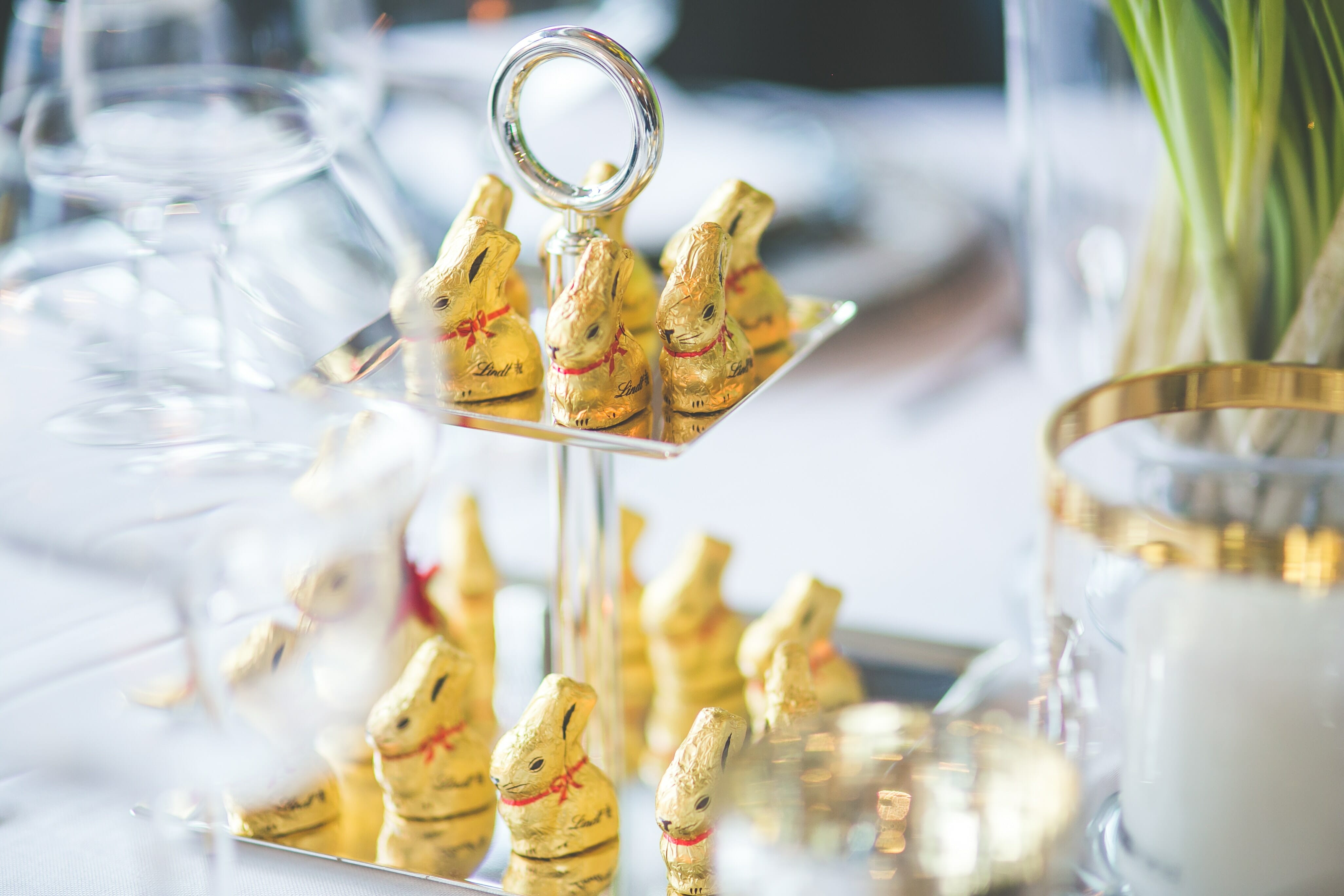 Photo by Kaboompics .com from Pexels https://www.pexels.com/photo/little-lindt-gold-easter-bunnies-6408/