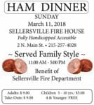 sellersville ham dinner march 2018
