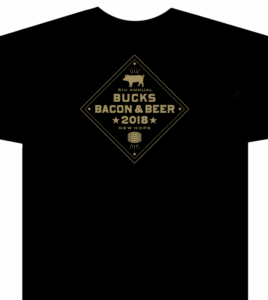 Bucks Bacon and Beer 2018 t-shirt