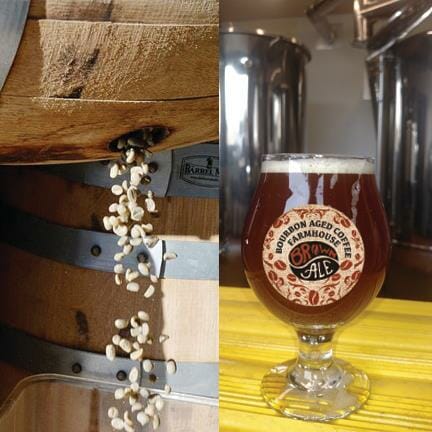 Bourbon Aged Coffee Farmhouse Brown Ale_photo courtesy Great Barn Brewery