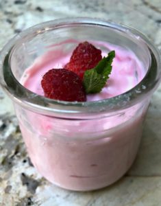 Raspberry Pot de Creme; photo credit Martine Bertin-Peterson